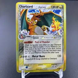 Charizard #4/100 Ex Crystal Guardians - HOLO RARE - Heavy Played Pokemon Card C - Image 1