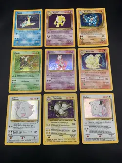 Vintage Rare Holo Pokemon Card Lot WOTC 1999 Mewtwo, Hypno, Pinsir + More -MP/HP - Image 1
