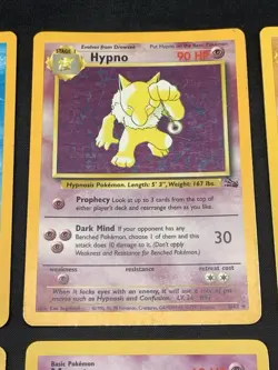 Vintage Rare Holo Pokemon Card Lot WOTC 1999 Mewtwo, Hypno, Pinsir + More -MP/HP - Image 3