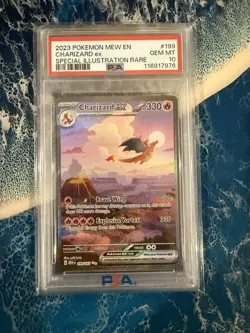 Pokemon Card PSA 10 GEM MT Charizard Ex 151 SIR 2023 S&V Ultra Rare 199/165 - Image 1