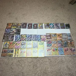 Lot of 52 Pokemon EX GX V V-Max V-Star Mega-EX Cards Assorted Generations - Image 1