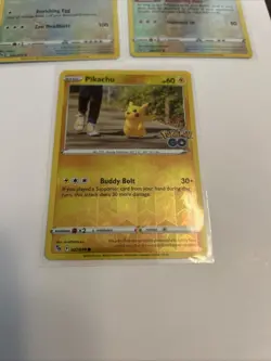 Pokemon Pikachu 027/078 Pokemon Go Reverse Holo Common 3 Card Lot - Image 2