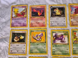 Pokemon 1st Edition Team Rocket Complete 24 Card Common Lot NM - Image 2