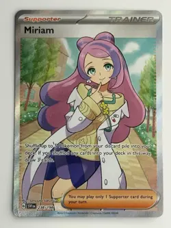 Miriam 238/198 Scarlet & Violet Base Set Holo Ultra Rare NM Pokemon Card TCG - Image 1