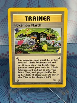 Pokemon March 102/111 Neo Genesis Pokemon Trainer Card Near Mint - Image 1