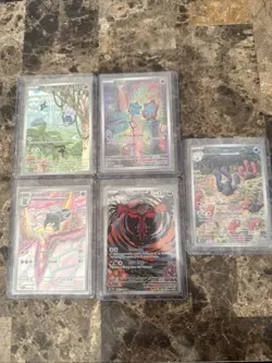 Pokemon TCG 5 Card Illustration Rare LOT NM - Image 1