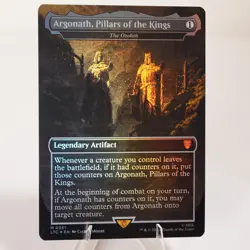 Argonath Pillars of the Kings Borderless Foil The Ozolith Commander LoTR NM - Image 3