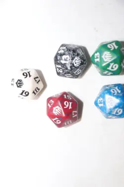 MTG Spindown D20 Dice Lot of 5 colors as pictured - Image 2