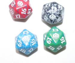 MTG Spindown D20 Dice Lot of 5 colors as pictured - Image 3