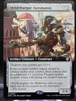 Stridehangar Automaton #35 Commander: Aetherdrift Extended Art Regular Rare - Image 1