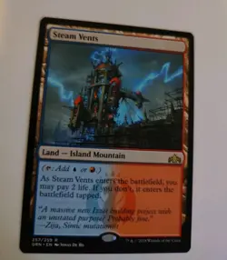 Steam Vents Guilds of Ravnica (GRN) Rare Nonfoil #257 NM, Never Been Played - Image 1