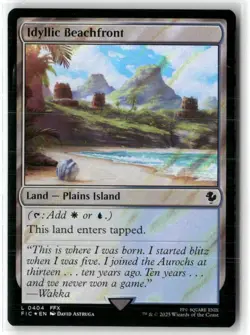 Idyllic Beachfront (Surge Foil) Commander: Final Fantasy Foil MAGIC MTG NM - Image 1