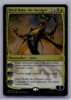 Near Mint or Better Nicol Bolas, the Deceiver #205 W/Tracking - Image 1