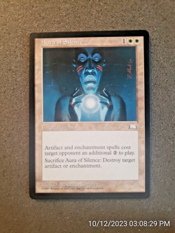 Magic The Gathering MTG Aura Of Silence - Weatherlight -NM UN-PLAYED (DS3D1PH).. - Image 5
