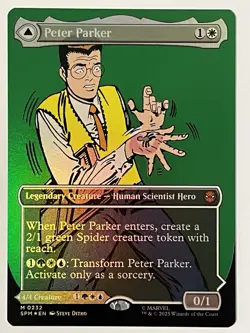Peter Parker (0232) (Borderless) Marvel's Amazing Spider-Man Foil MTG NM - Image 1