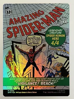 Peter Parker (0232) (Borderless) Marvel's Amazing Spider-Man Foil MTG NM - Image 2