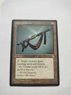 1995 Magic: The Gathering - Ice Age Baton of Morale Regular - Image 1