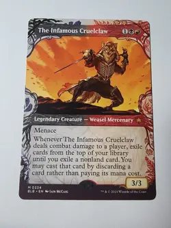 The Infamous Cruelclaw (Showcase) Bloomburrow Regular - Image 1