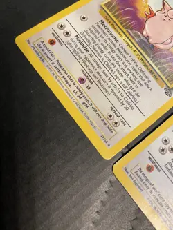 Clefairy 5/102 and Clefable 17/64 Base Set Holo Rare Vintage 1999 Pokemon Card - Image 2