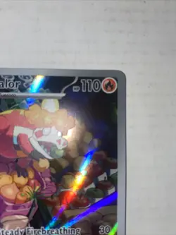 Pokemon TCG Paldea Evolved Crocalor 202/193 Illustration Rare Near Mint - Image 5