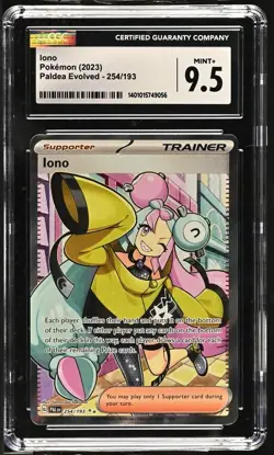 Pokemon Iono 254/193 Paldea Evolved - PAL EN English Mint+ 9.5 (2023) - Image 2