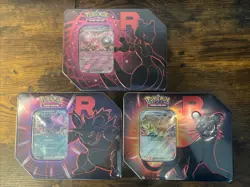 Pokemon Destined Rivals Team Rocket Tins (2 ART SETS, 6 TOTAL TINS) NEW / SEALED - Image 2