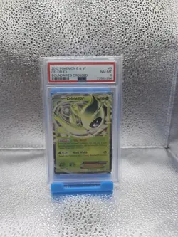 2012 POKEMON BOUNDARIES CROSSED CELEBI EX #9 HOLO FOIL PSA 8 MINT - Image 1
