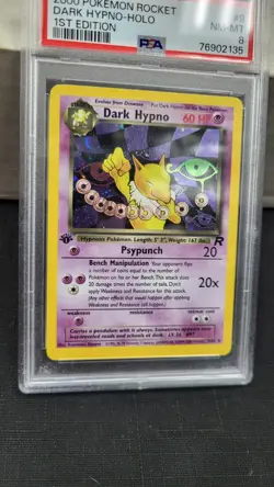 2000 DARK HYPNO 1ST EDITION HOLO FOIL TEAM ROCKET POKEMON TCG PSA 8 NM-MT #9/82 - Image 4