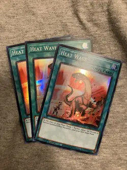 3x Heat Wave 1st Edition Super Rare RA03-EN058 Yu-Gi-Oh! - Image 1