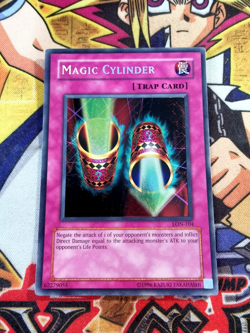 Magic Cylinder *MISPRINT - REVERSE* lon-104 Unltd Ed (MP) Secret Rare Yu-Gi-Oh! - Image 1