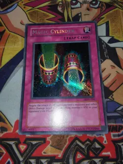 Magic Cylinder *MISPRINT - REVERSE* lon-104 Unltd Ed (MP) Secret Rare Yu-Gi-Oh! - Image 3