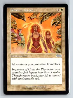(2X) Absolute Grace Urza's Saga Uncommon - MTG Magic the Gathering Card - Image 3