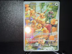 Eevee 188 2024 Pokemon Twilight Masquerade Illustration Rare Card NM+ - Image 1