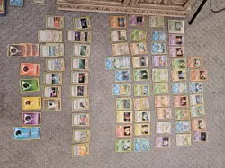 COMPLETE Uncommon/ Common Pokemon Unlimited BASE Set 70-Card Non-Holo, Plus Xtra - Image 1