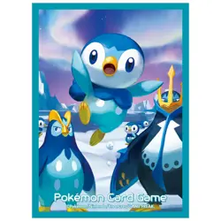 Pokemon Card Game Deck Shield Piplup Prinpulp Empoleon 64 Sleeves New JAPAN - Image 2