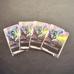 NEW! Zowort x4 Play Set - NM - Gundam Card Game TCG [ST01-009] - Image 1