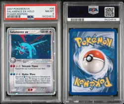 2007 Pokemon EX Salamence Power Keepers PSA 8 Card regradeU Vintage Clean - Image 3