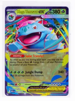 Mega Venusaur EX 003/132 Mega Evolution Holo Rare Pokemon Card - Image 1