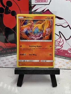 Moltres 38/214 Sun & Moon Lost Thunder Cracked Ice Holo Rare Pokemon TCG Card - Image 1