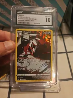 POKEMON TCG 3 GRADED CARD LOT INCLUDING 2 10S. - Image 3
