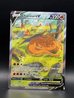 Pokemon TCG Charizard v SWSH260 Holo Rare Card Sword & Shield Promo NM - Image 1