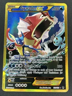 Pokemon TCG Gyarados EX 123/122 XY Breakpoint 2016 Secret Holo Rare Card - Image 1