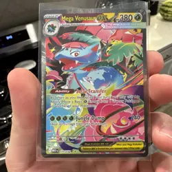 Mega Venusaur EX SIR 177/132 Mega Evolution English pokemon TCG Near Mint Card - Image 1