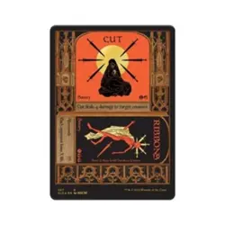 WOTC MtG Magic the Gathering Cut // Ribbons (Foil Etched) (Gold) (R) (Foil) NM - Image 1