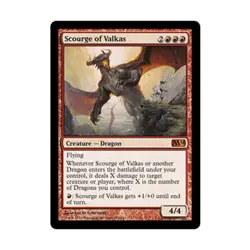WOTC MtG M14 Scourge of Valkas (MR) EX - Image 1