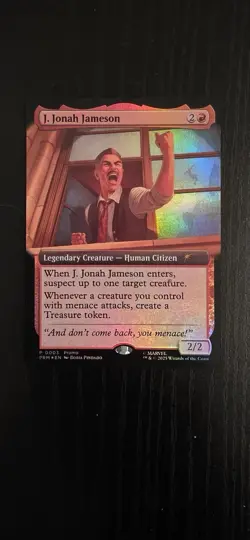 J. Jonah Jameson Marvel's Spider-Man Foil MagicCon Atlanta 2025 MTG Rare NM - Image 1