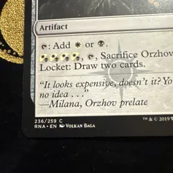 MTG Magic the Gathering Orzhov Locket (236/296) Ravnica Allegiance - Image 2