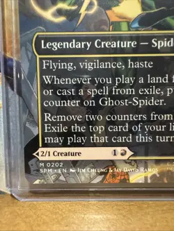 Gwen Stacy (0202) Borderless Marvel Spider-Man MTG Non-Foil Near Mint Magic - Image 3