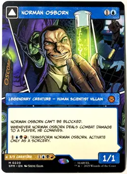 MTG Norman Osborn (Borderless) Marvel's Spider-Man 220 NM - Image 1