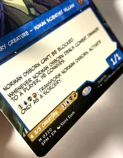 MTG Norman Osborn (Borderless) Marvel's Spider-Man 220 NM - Image 2